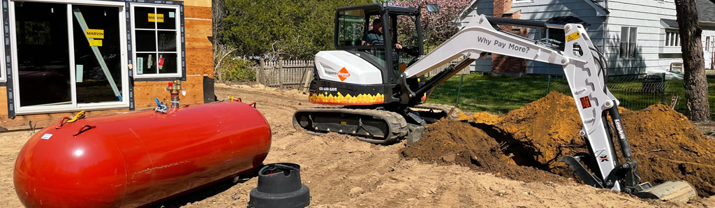 Installation of Underground Propane Tank